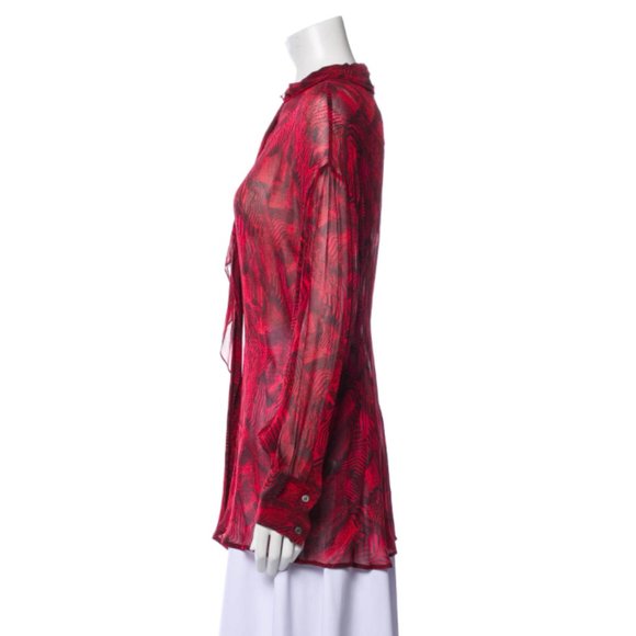 IRO Lace Pattern Long Sleeve Blouse - Picture 2 of 3